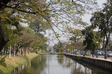Chiang Mai hendek. Old City Chiang Mai çevresinde yer.