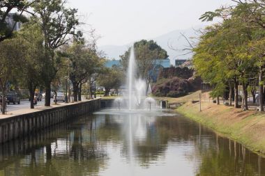 Chiang Mai hendek. Old City Chiang Mai çevresinde yer.