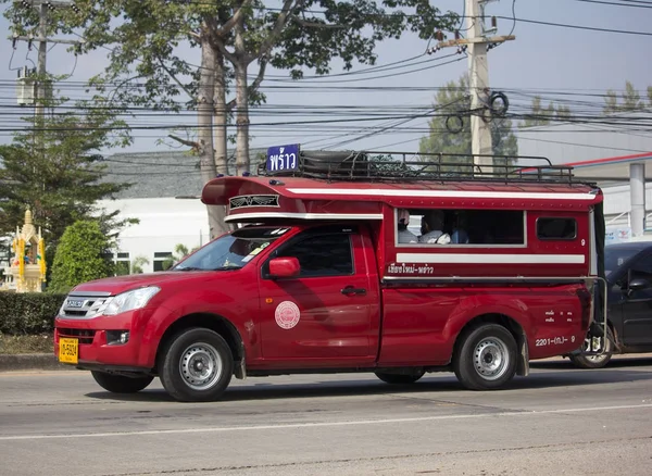 Orangefarbener Mini-LKW Taxi Chiangmai — Stockfoto