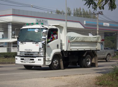 Özel Isuzu damperli kamyon. 