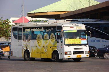 Eski Mitsubishi otobüs Chiangmai şehir otobüs 