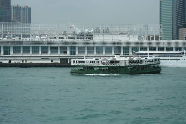 Feribot gemi Victoria Limanı Hong Kong