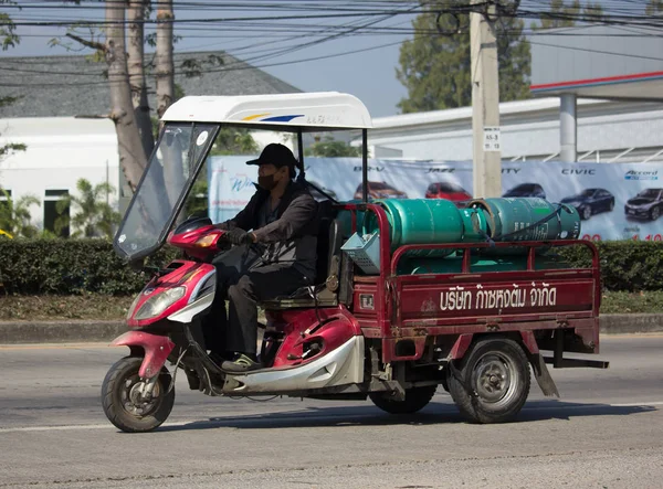 Private Motorcycle for delivery gas lpg — Stock Photo, Image