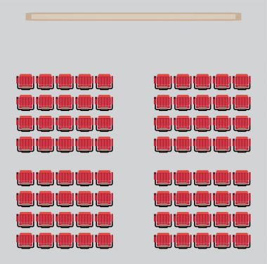Üstten Görünüm tiyatroda koltuk göster 