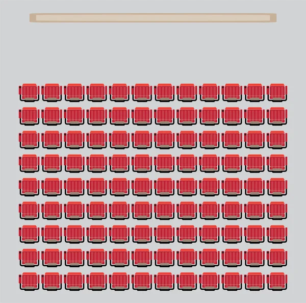 Top Ver espectáculo Asiento en el Teatro — Archivo Imágenes Vectoriales