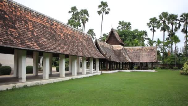 Wat Ton Kwan Lanna Tayland Kuzey Tayland Mimari Temple Chiangmai — Stok video