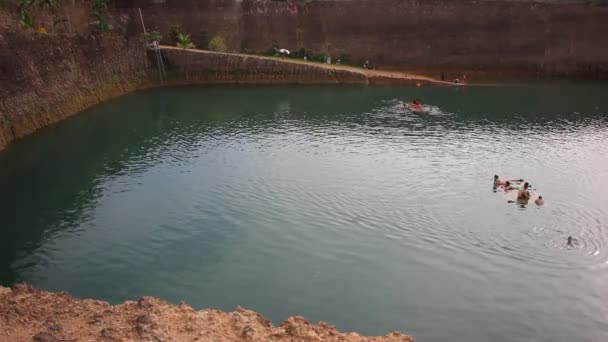 Hangdong Canyon Chiangmai Resevoir Vecchi Terreni Scavo Laterite Vendita — Video Stock