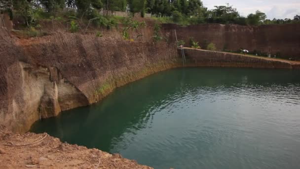 Hangdong Cañón Chiangmai Resevoir Suelo Laterita Excavación Antigua Para Venta — Vídeo de stock