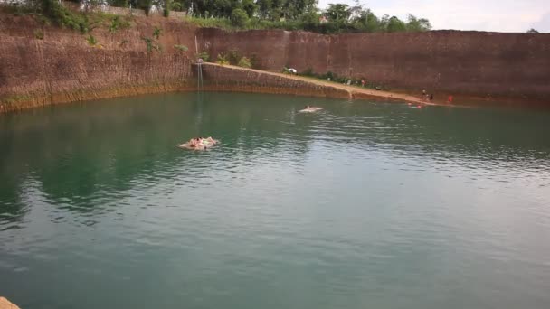 Hangdong Kaňonu Chiangmai Nádrž Staré Vykopávky Laterit Půdy Prodej — Stock video