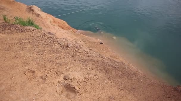 Hangdong Canyon Chiangmai Resevoir Solo Laterite Escavação Antiga Para Venda — Vídeo de Stock