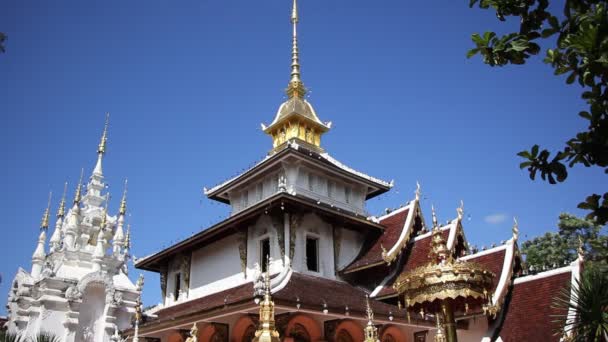 Chiangmai Tayland Ekim 2015 Darabhirom Tapınağı Güzel Tapınak Maerim Bölgesinde — Stok video