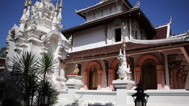 Chiangmai Thailand October 2015 Darabhirom Temple Beautiful Temple Maerim District — Stock Video