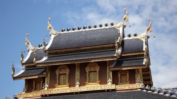 Chiangmai Tayland Ekim 2015 Banden Tapınağı Güzel Tapınak Maetang Bölgesinde — Stok video