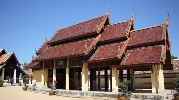 Lampang Thaïlande Octobre 2015 Wat Pra Que Lampang Luang Temple — Video