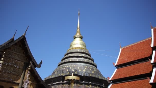 Lampang Tailandia Octubre 2015 Wat Pra Lampang Luang Templo Budista — Vídeo de stock