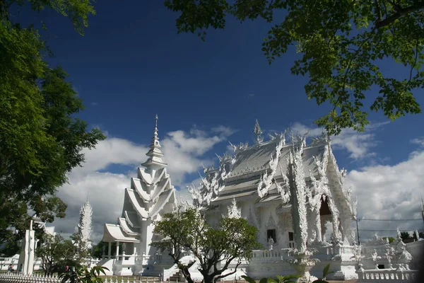 Wat (Templo) Rong Khun — Fotografia de Stock