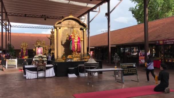 Chiangmai Thailand July 2016 New Ganesha Shrine Arkade Chiangmai Location — Stock Video