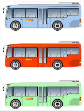 Mini şehir otobüs kümesi