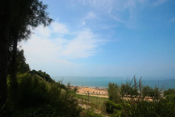 Vue d'Oiseau de Mer Bleue dans thaibay thailand — Photo