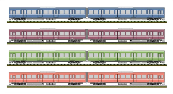 Вектор Поезда Diesel Rail Car — стоковый вектор