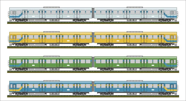 Diesel Rail Auto Trein Vector — Stockvector