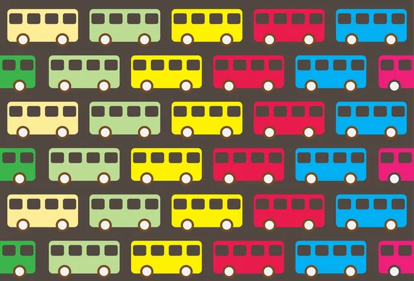 Patrón de autobús Vintage — Vector de stock