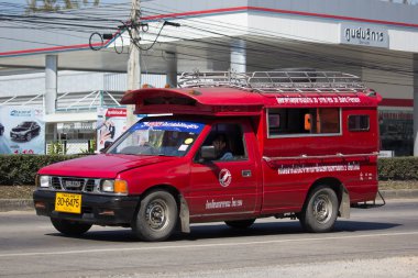  Kırmızı taksi chiang mai. Hizmet şehir içinde ve çevresinde