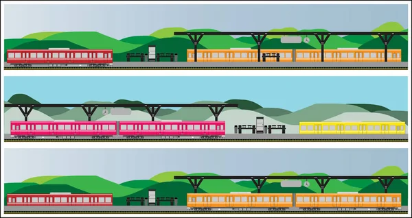 Tren Diesel Tren Vector Del Coche — Archivo Imágenes Vectoriales