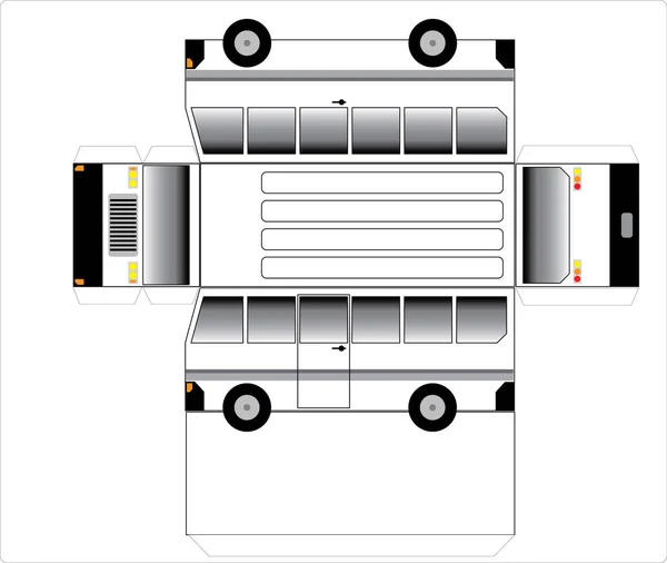 Esquema de autobús simple — Archivo Imágenes Vectoriales