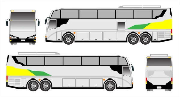 Moderno vector de bus Touring — Vector de stock