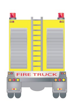 Arkadan Görünüm itfaiye arabası 04