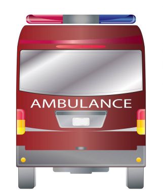 Ambulans van 06 geri