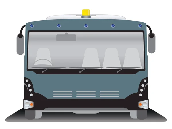 空港バスの正面図 — ストックベクタ