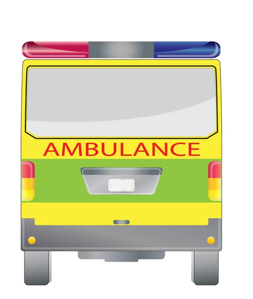 Ambulancia trasera van 03 — Vector de stock