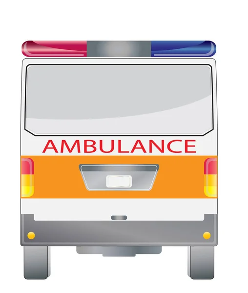 Ambulans van 02 geri — Stok Vektör