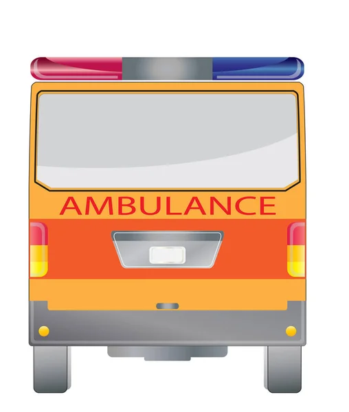 Ambulancia trasera furgoneta 04 — Vector de stock