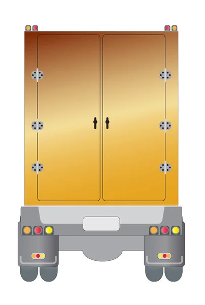 Vista trasera remolque 04 — Archivo Imágenes Vectoriales