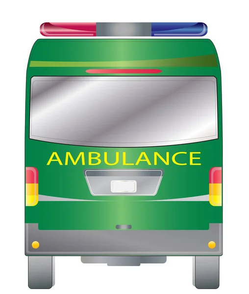 Zadní ambulance van 08 — Stockový vektor