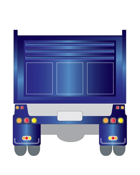 Bakifrån trailer dumpa a03 — Stock vektor