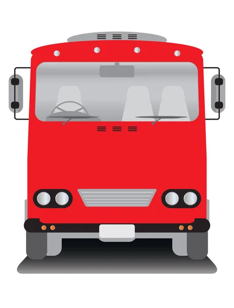 Pohled zepfiedu starých autobus — Stockový vektor