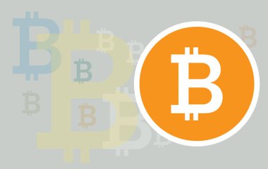 Bitcoin dijital para iş kavramı 