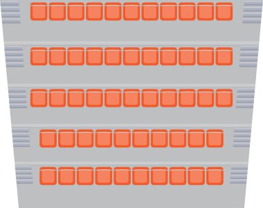 Seats map at the football stadium vector Seats map at the football stadium vector