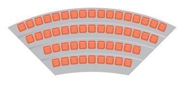 Seats map at the football stadium vector Seats map at the football stadium vector