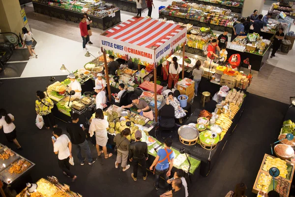 Área de Promoção de Alimentos no Festival Central Chiang mai . — Fotografia de Stock