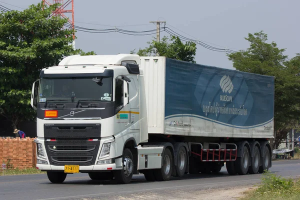 Camión de carga de contenedores de remolque de Asia Stell Transport — Foto de Stock