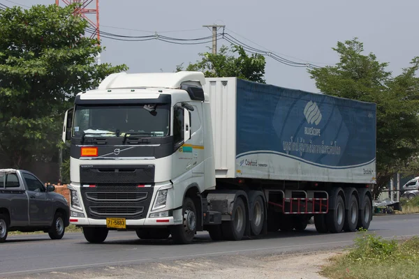 Trailer Container Cargo Truck di Asia Stell Transport — Foto Stock