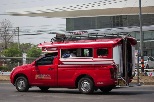 Laranja mini caminhão táxi chiangmai — Fotografia de Stock