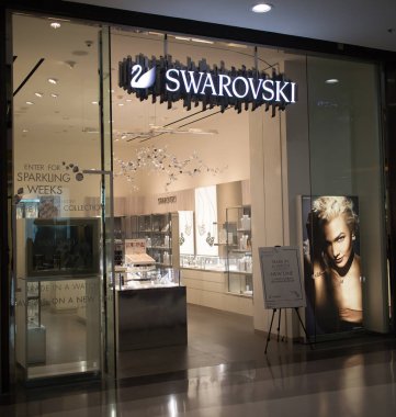 Swarovski Dükkanı. Alışveriş Merkezi Festival Chiangmai içinde. 