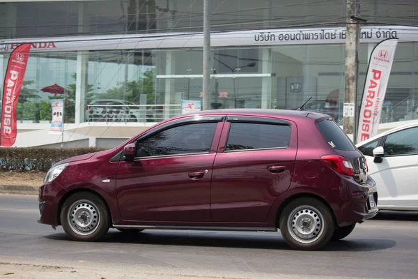 Private Eco car Mitsubishi Mirage — Stock Photo, Image