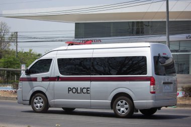  Polis Van araba Royal Thai polisinin. 